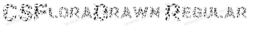 CSFloraDrawn Regular字体转换